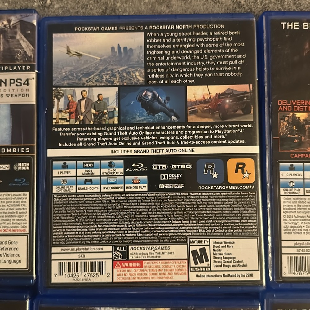 4 PS4 games, call of duty and Grandtheft auto - Picture 8 of 12